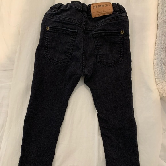 Zara Bottoms Zara Baby Boy Black Jeans 824 Months Lightly Worn